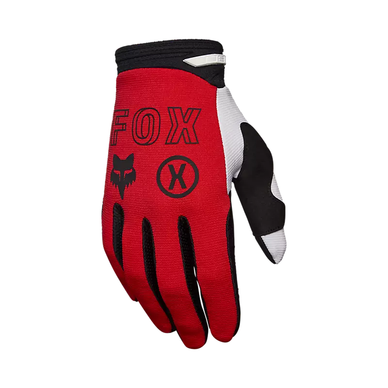 fox 180 Flow Gloves Fluorescent Red