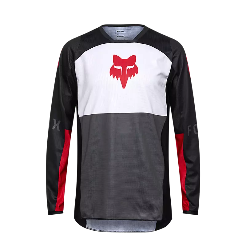 fox 180 Flow Jersey White/Red