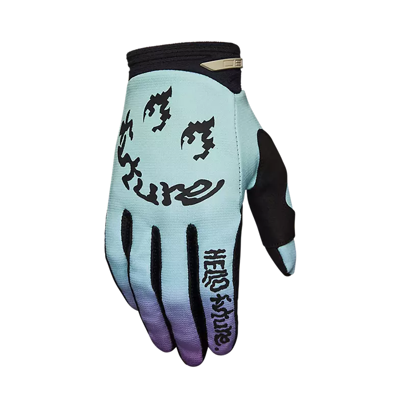 fox 180 Hello Future Gloves Light Blue