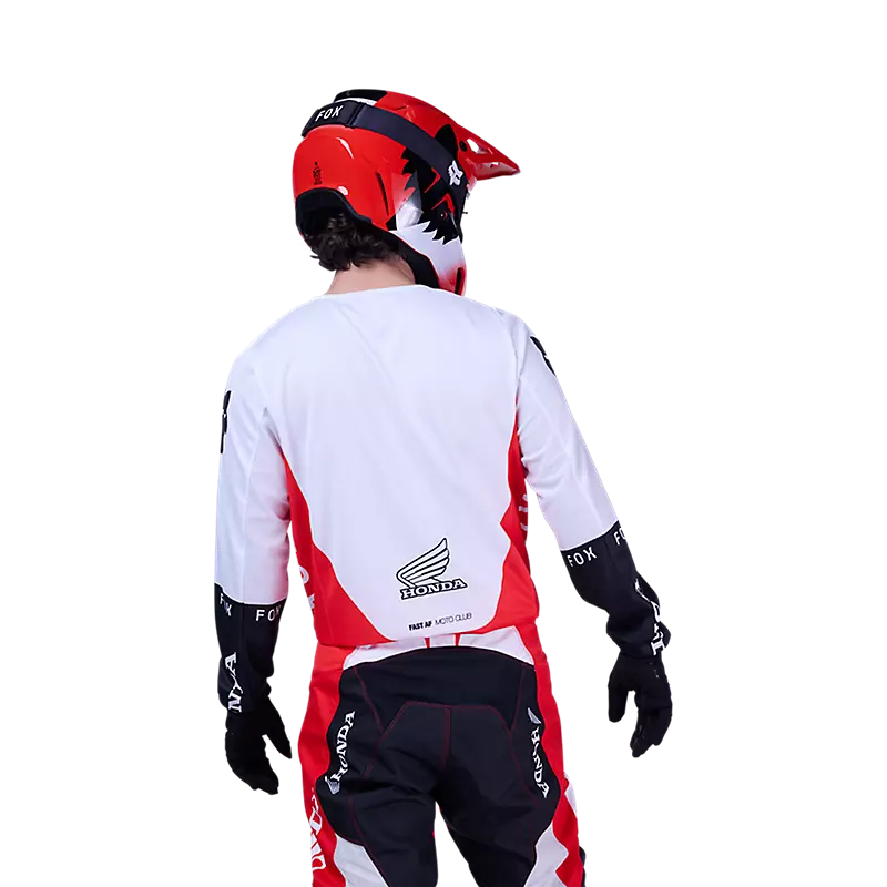 Fox 180 Honda Jersey Fluorescent Red