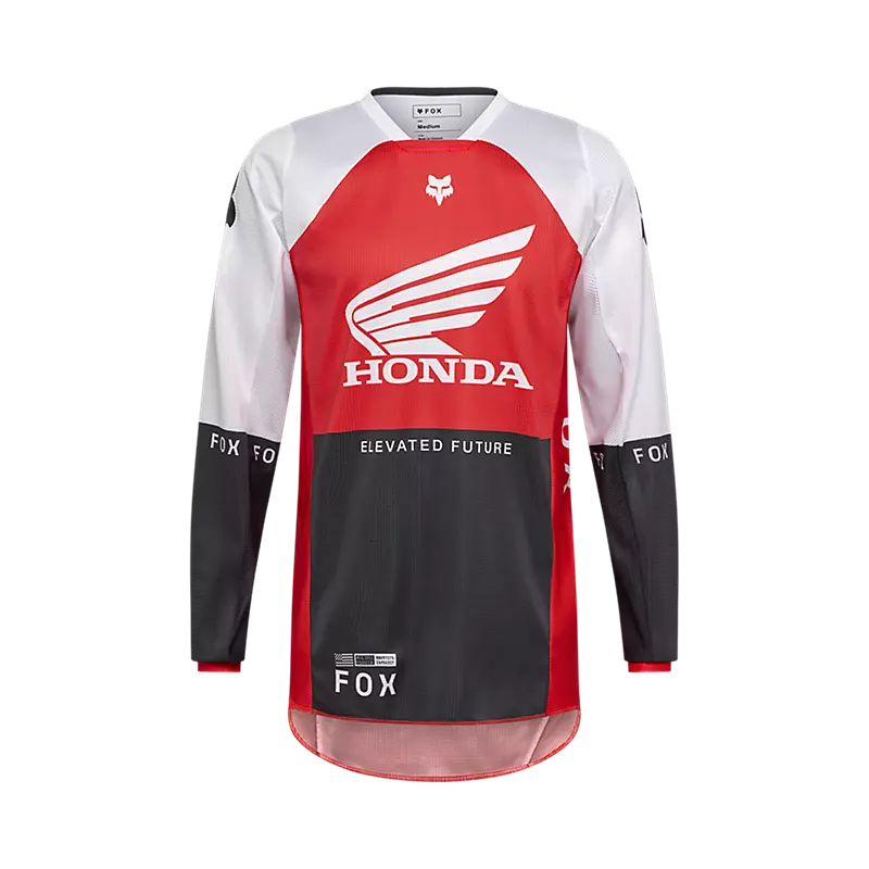 fox 180 Honda Jersey Fluorescent Red