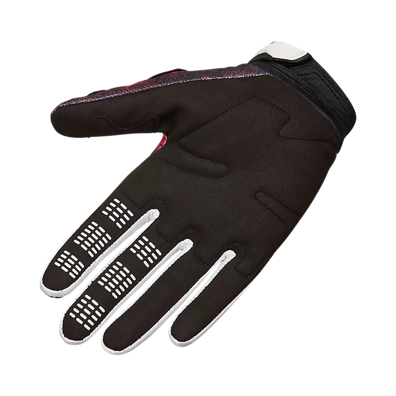 Fox 180 Kairos Gloves White/Florescent Red