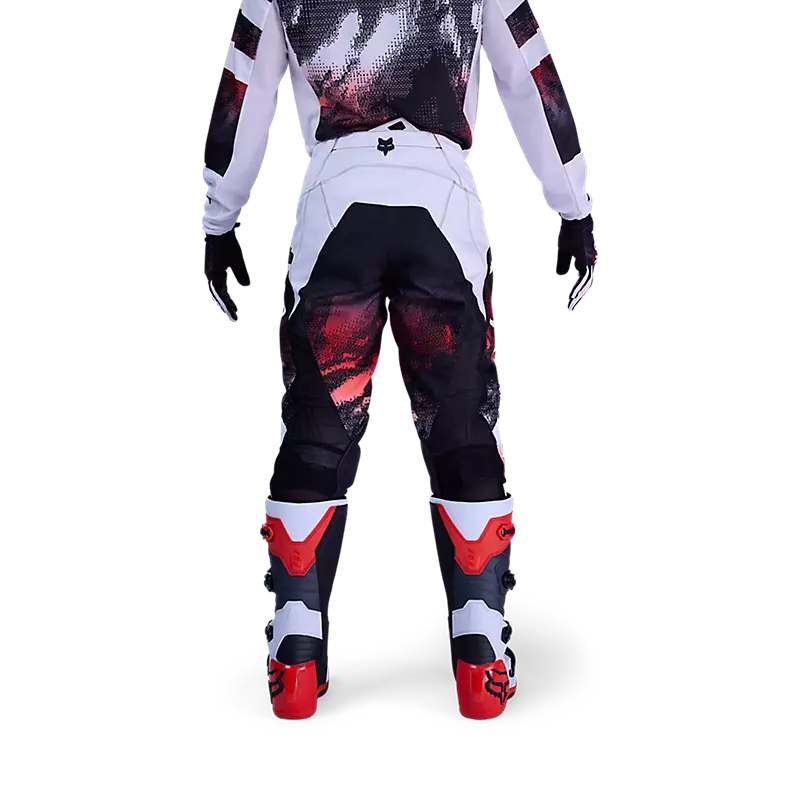 Fox 180 Kairos Pants White/Florescent Red