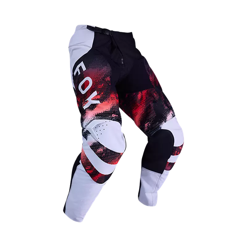 fox 180 Kairos Pants White/Florescent Red