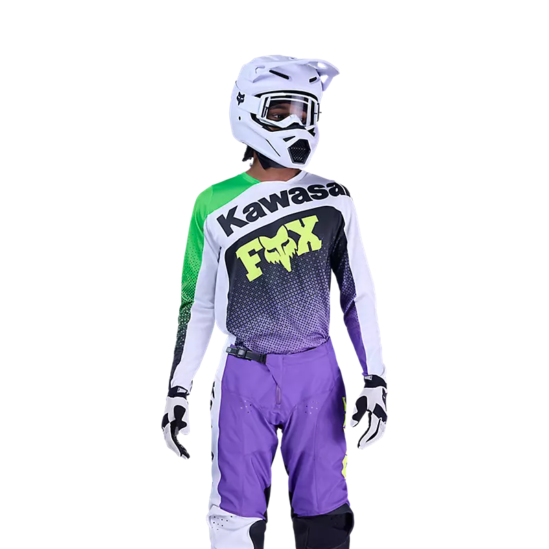 Fox 180 Kawasaki Jersey Purple/White