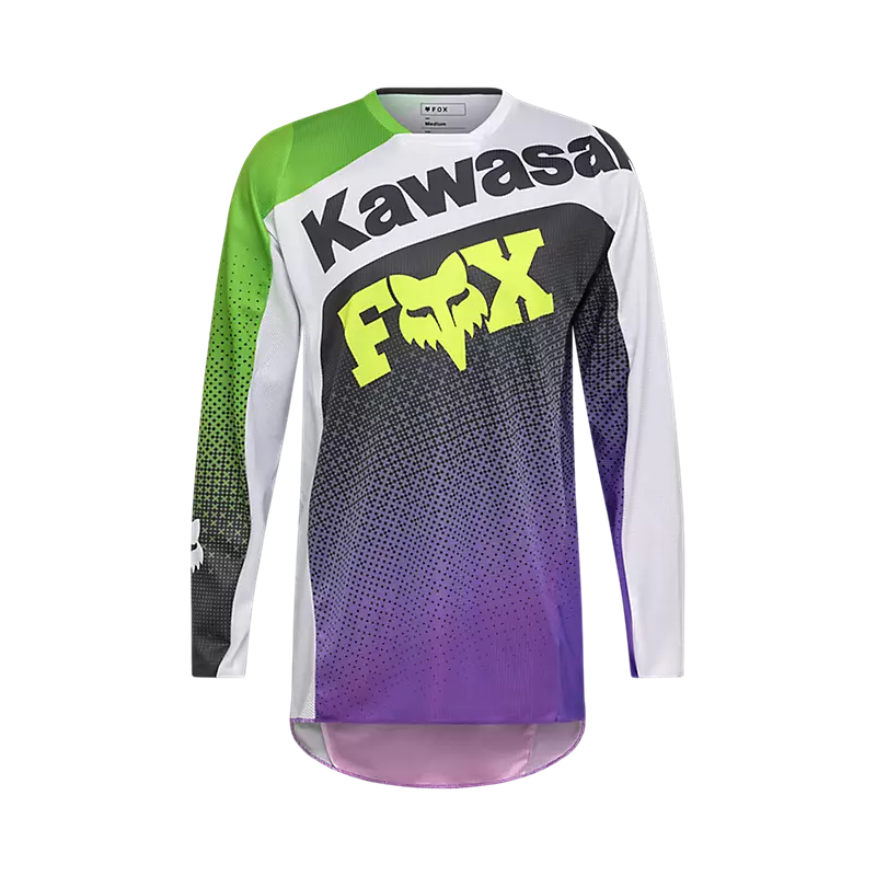 fox 180 Kawasaki Jersey Purple/White