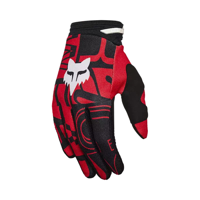 fox 180 Race Spec Gloves Fluorescent Red