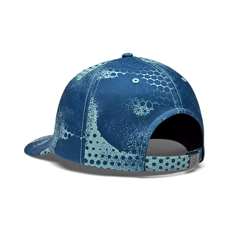 Fox AOP Adjustable Hat Vintage Wash Blue