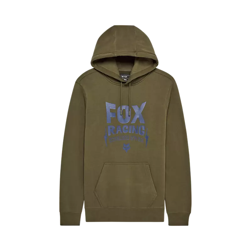 fox Bolt Pullover Hoodie Olive Green