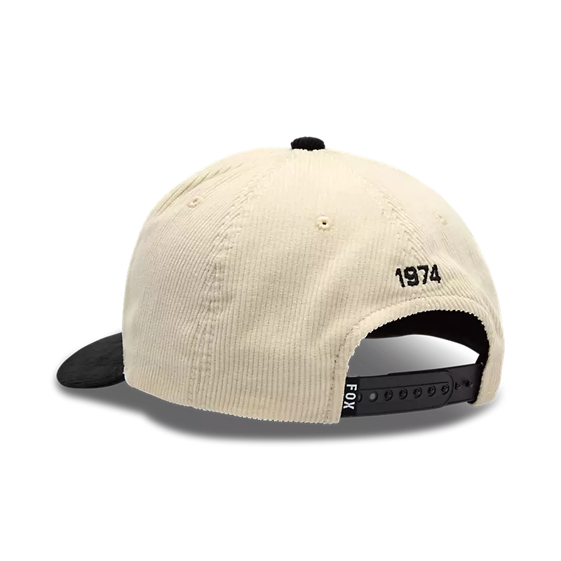 Fox Circa 74 Corduroy Snapback Hat Off White