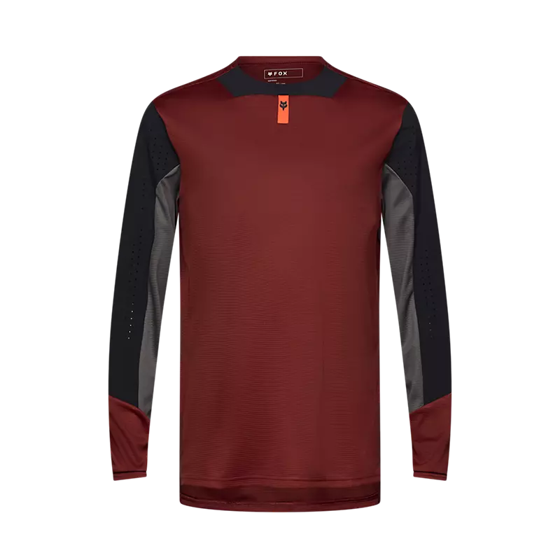 fox Defend Long Sleeve Jersey  Rust Brown