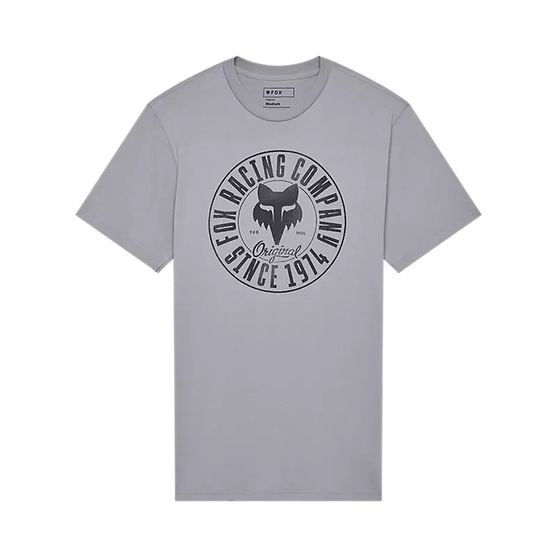 fox Emblem Premium Tee Steel Grey