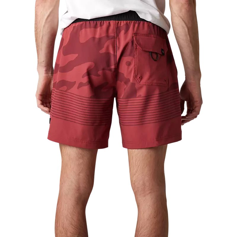 Fox Essex Hybrid Volley Camo Shorts Scarlet Red