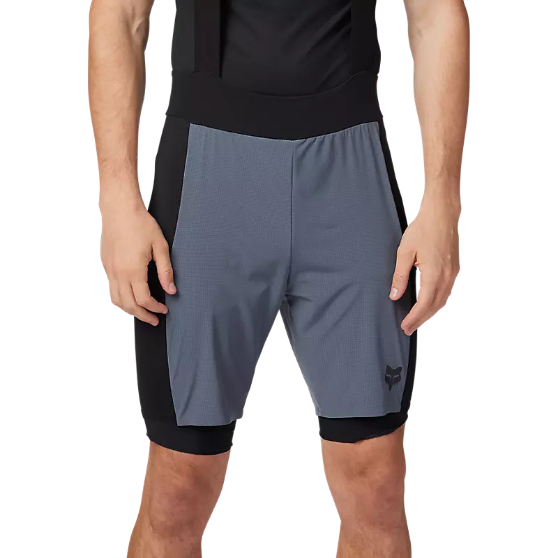 Fox Flexair Ascent Cargo Bib Shorts Graphite Grey