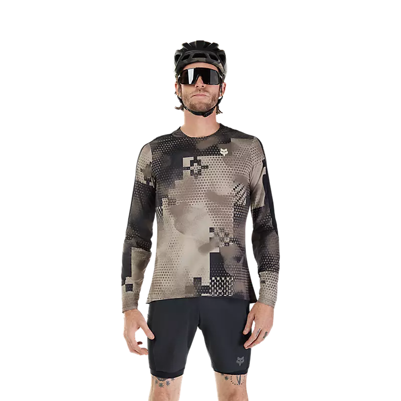 Fox Flexair Ascent Pulse Long Sleeve Jersey  Sand
