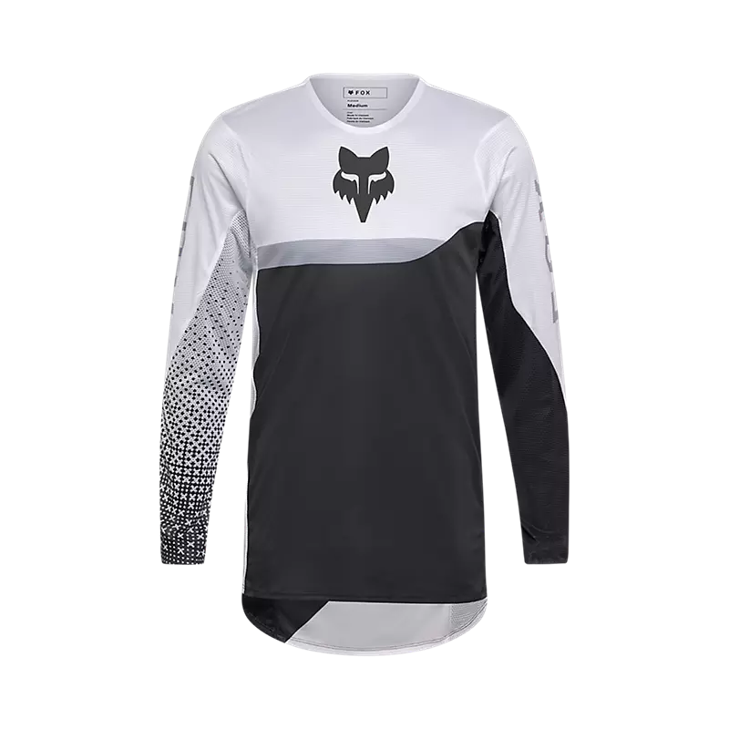 fox Flexair Fracture Jersey White/Black