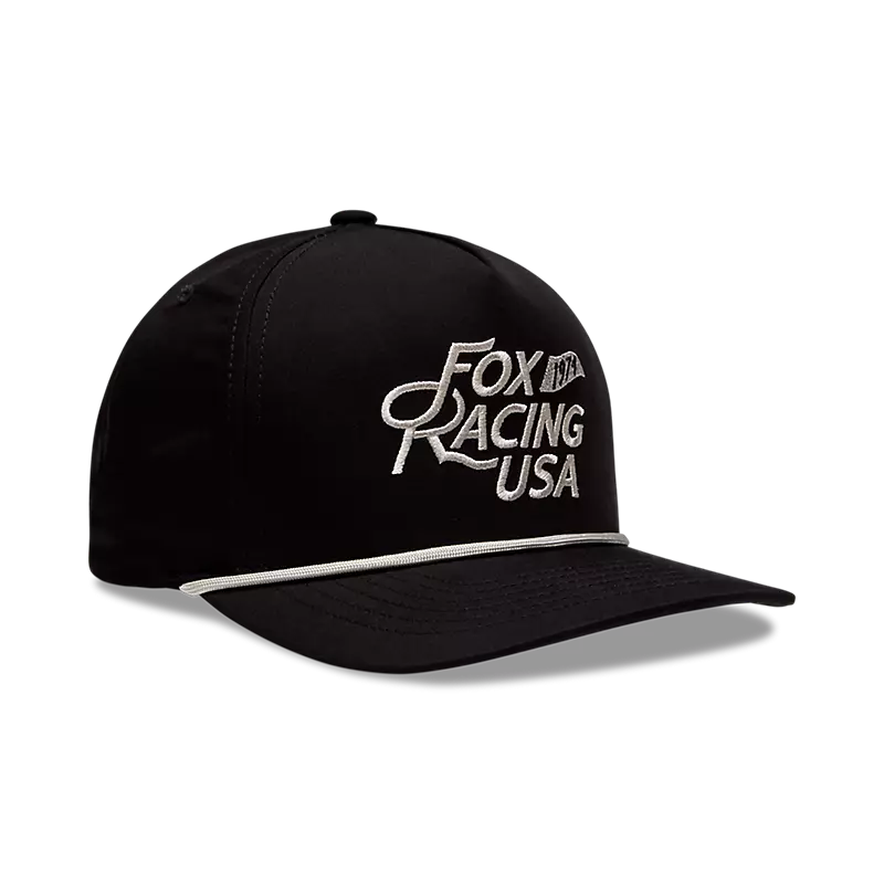fox Fox Flag Rope Hat Black