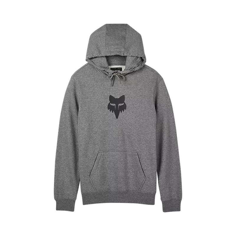fox Fox Head Pullover Hoodie  Heather Graphite Grey