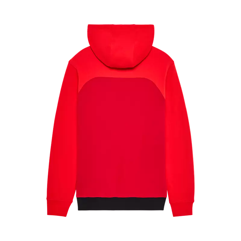Fox Fracture Paneled Pullover Hoodie Red