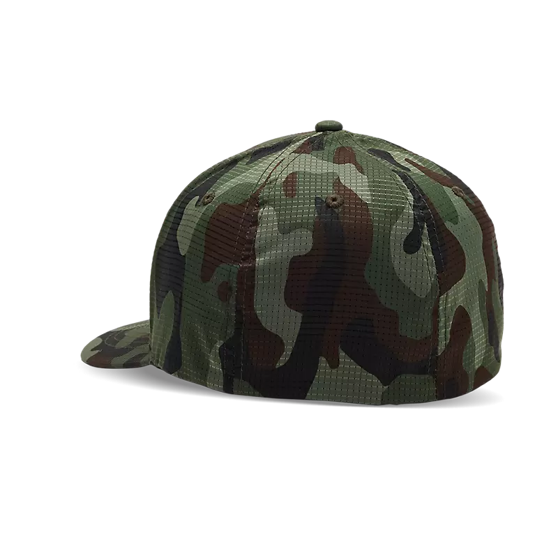 Fox Fox Head Camo Tech Flexfit Hat  Green Camouflage