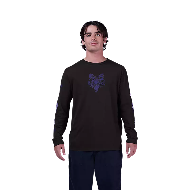 Fox Image Phantom Long Sleeve Premium Tee Black
