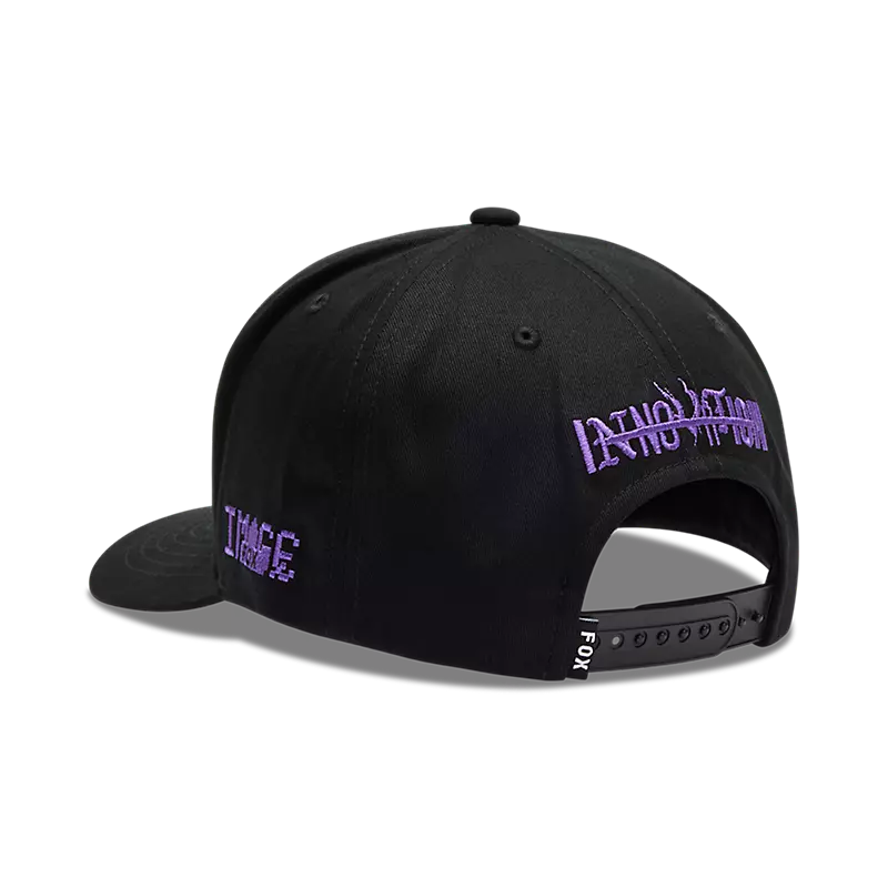 Fox Image Phantom Snapback Hat Black