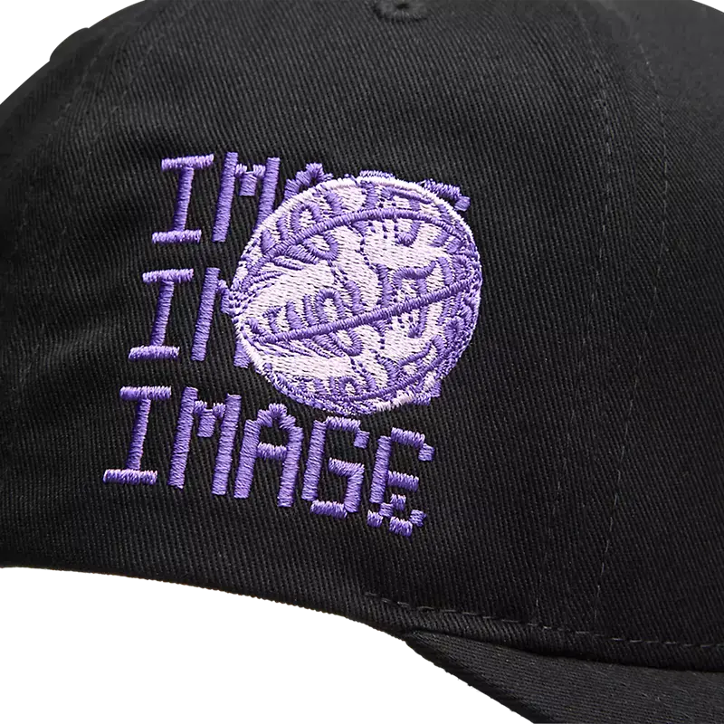 Fox Image Phantom Snapback Hat Black