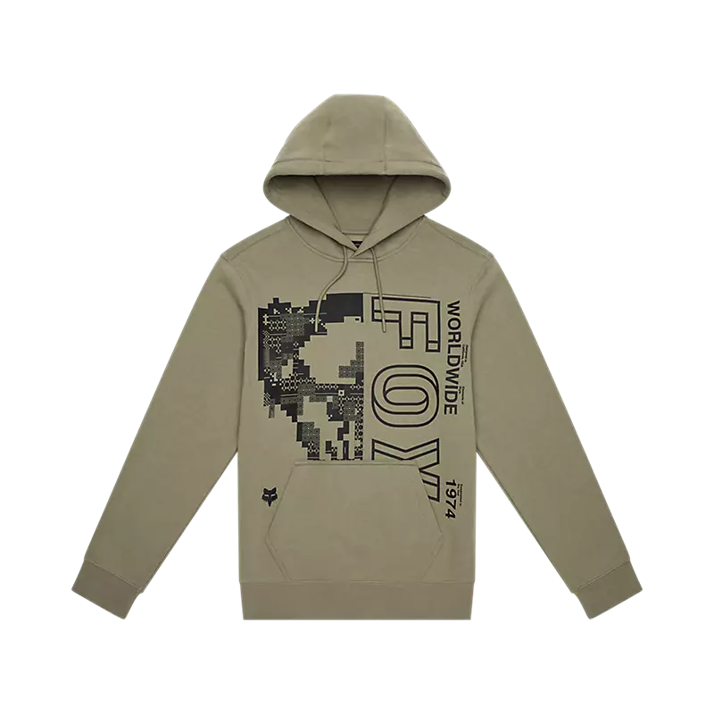fox Image Skull Pullover Hoodie Adobe
