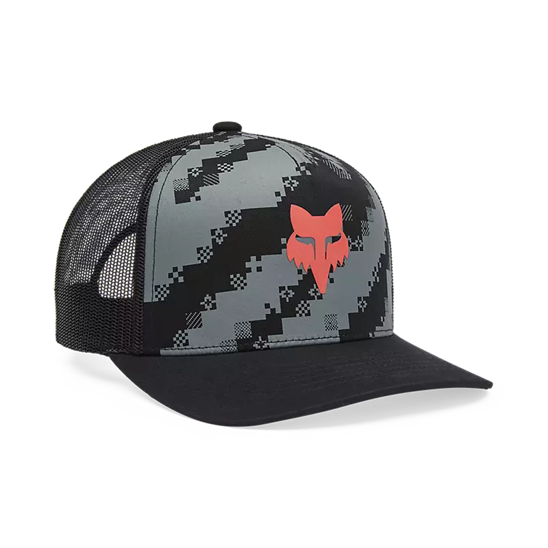 fox Image Trucker Hat Black