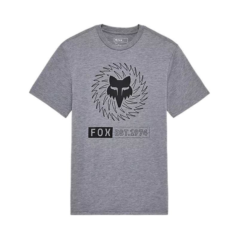 fox Kairos Tech Tee Heather Graphite Grey