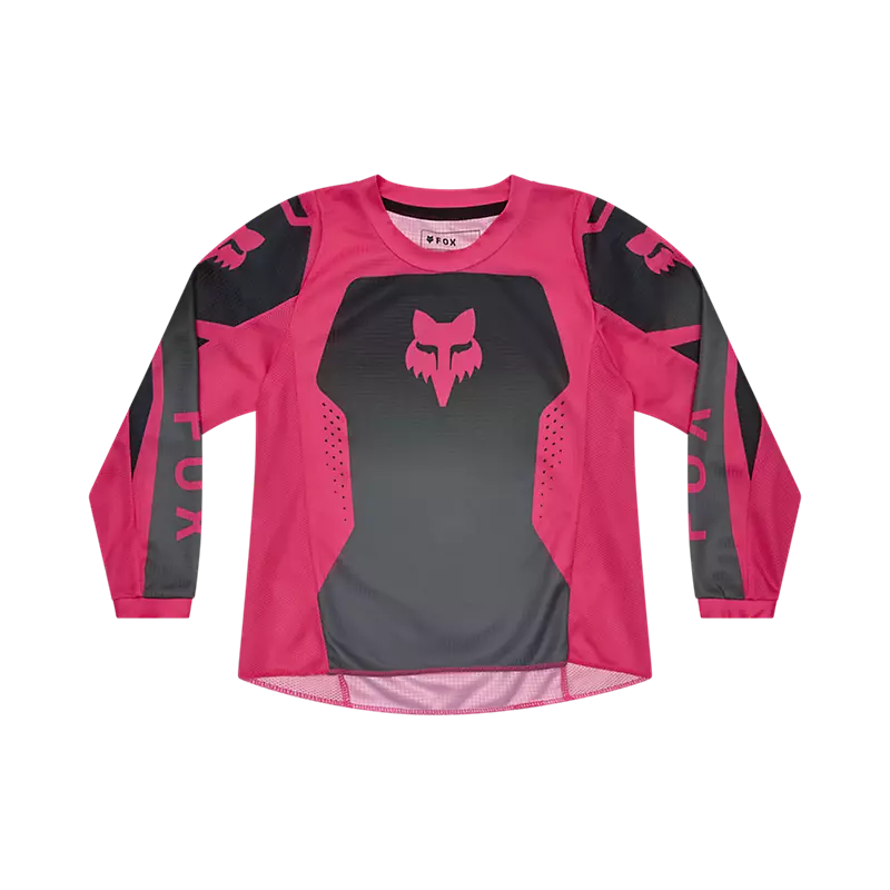fox Kids Girls 180 Shield Jersey Black/Pink