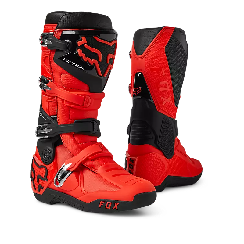 fox Motion Boots  Fluorescent Red