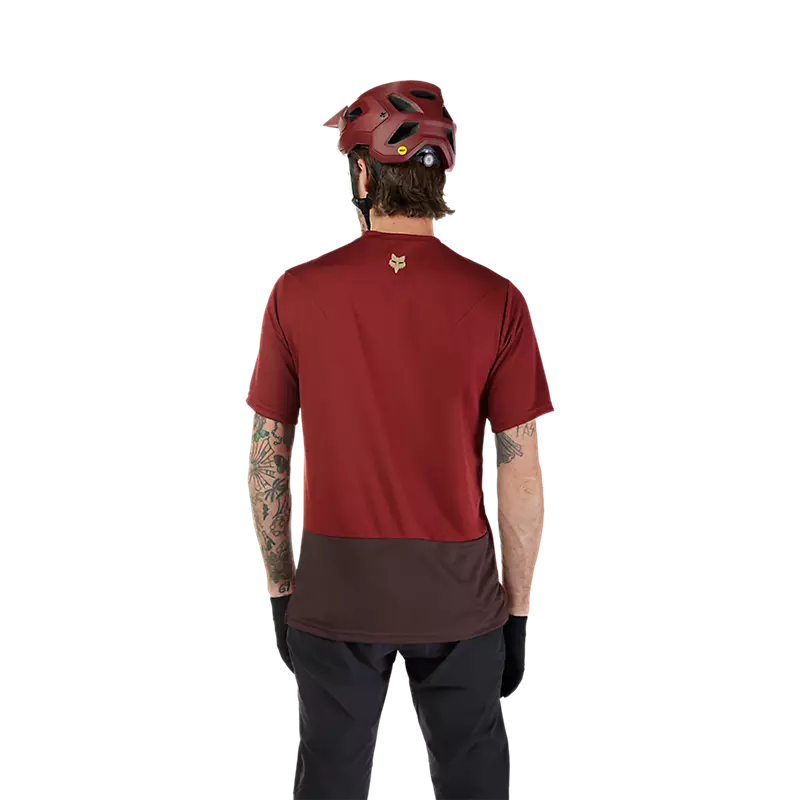 Fox Ranger Wordmark Jersey  Rust Brown