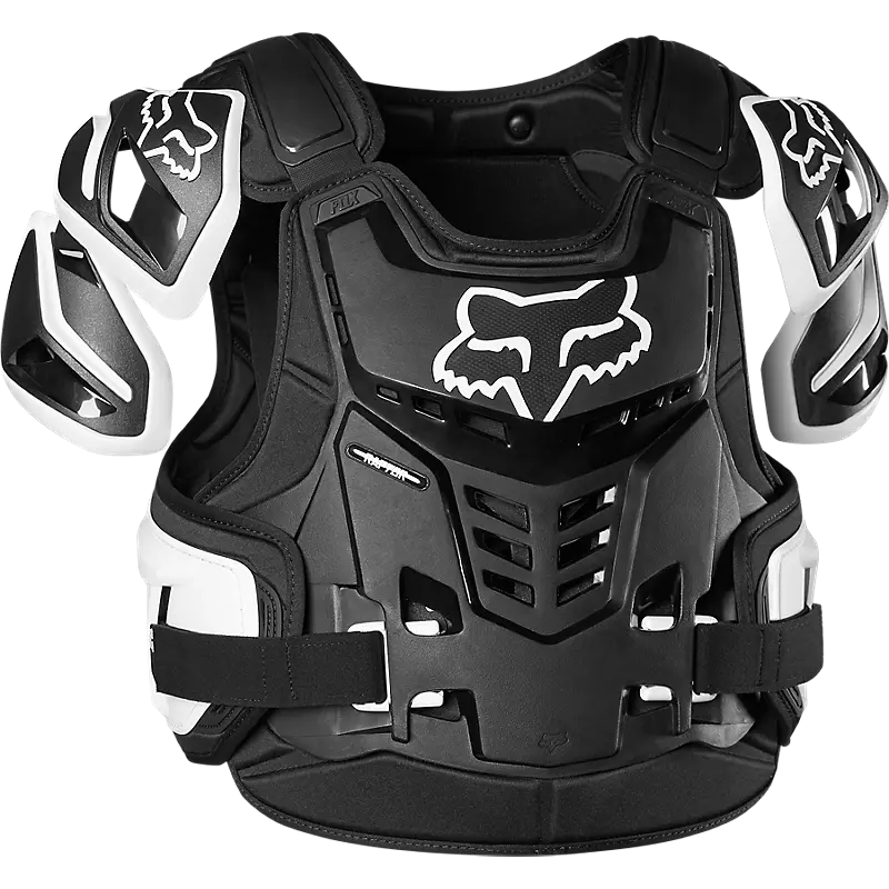 fox Raptor Vest CE Chest Guard  Black/White