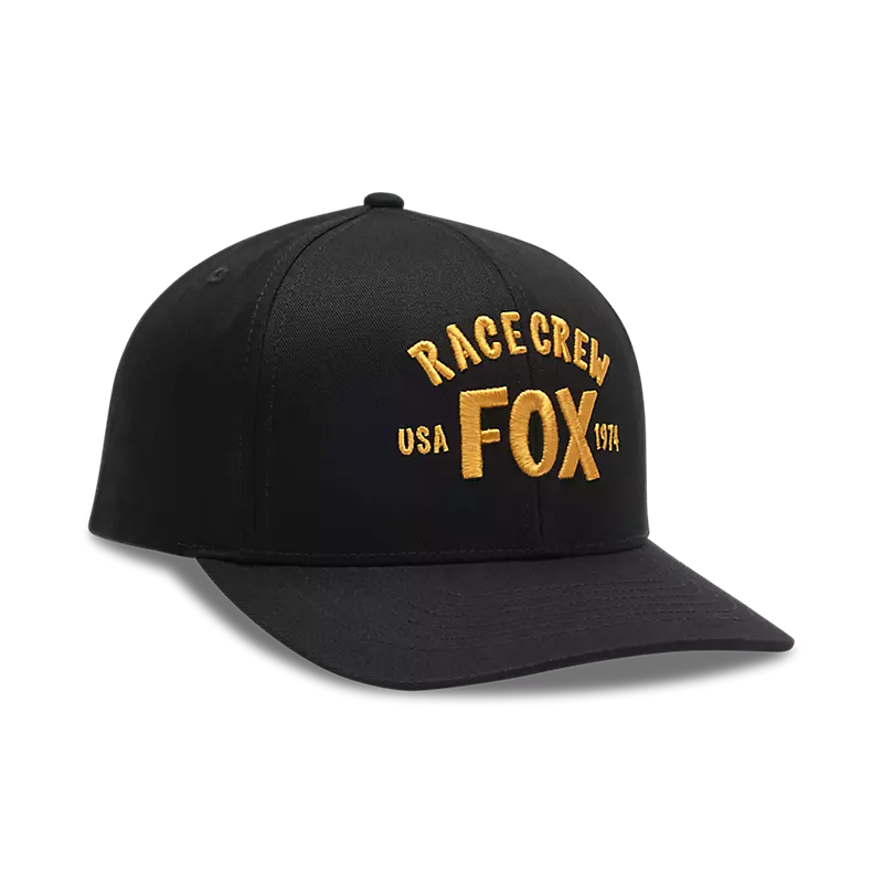 fox Slogan Snapback Hat Black
