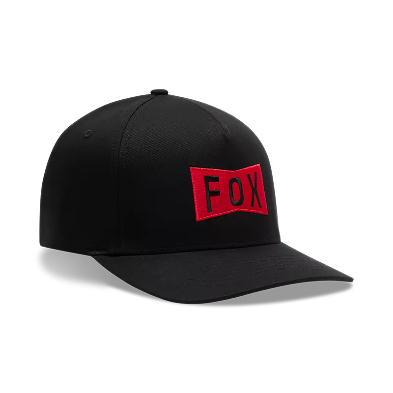 fox Typeface Flexfit Hat Black