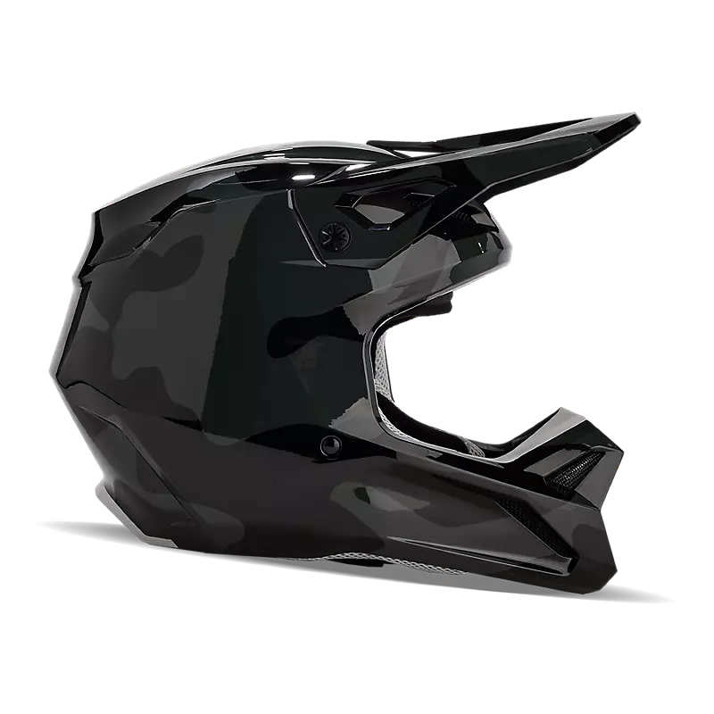 fox V1 Bnkr Helmet  Black Camouflage