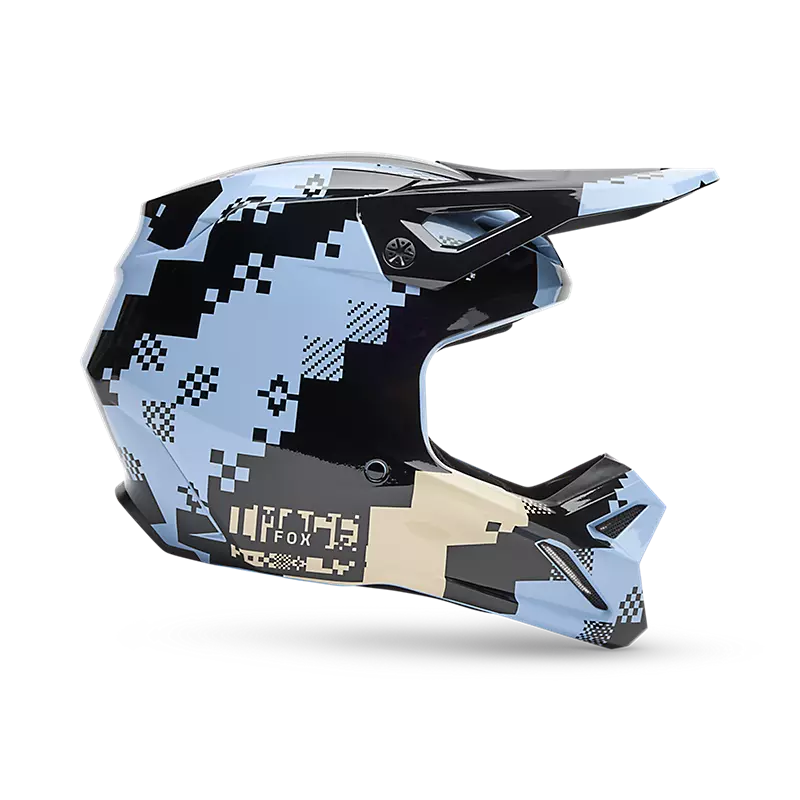 fox V1 Digi Image Helmet Light Slate Blue