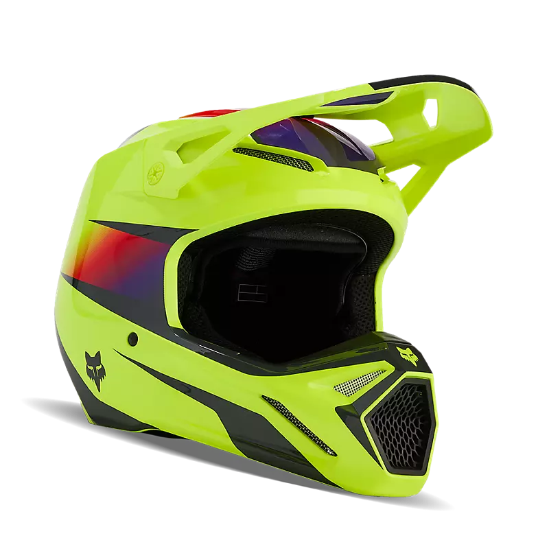 Fox V1 Flora Helmet Yellow