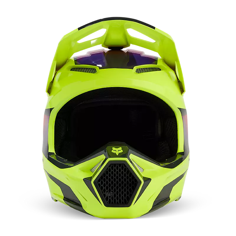 Fox V1 Flora Helmet Yellow