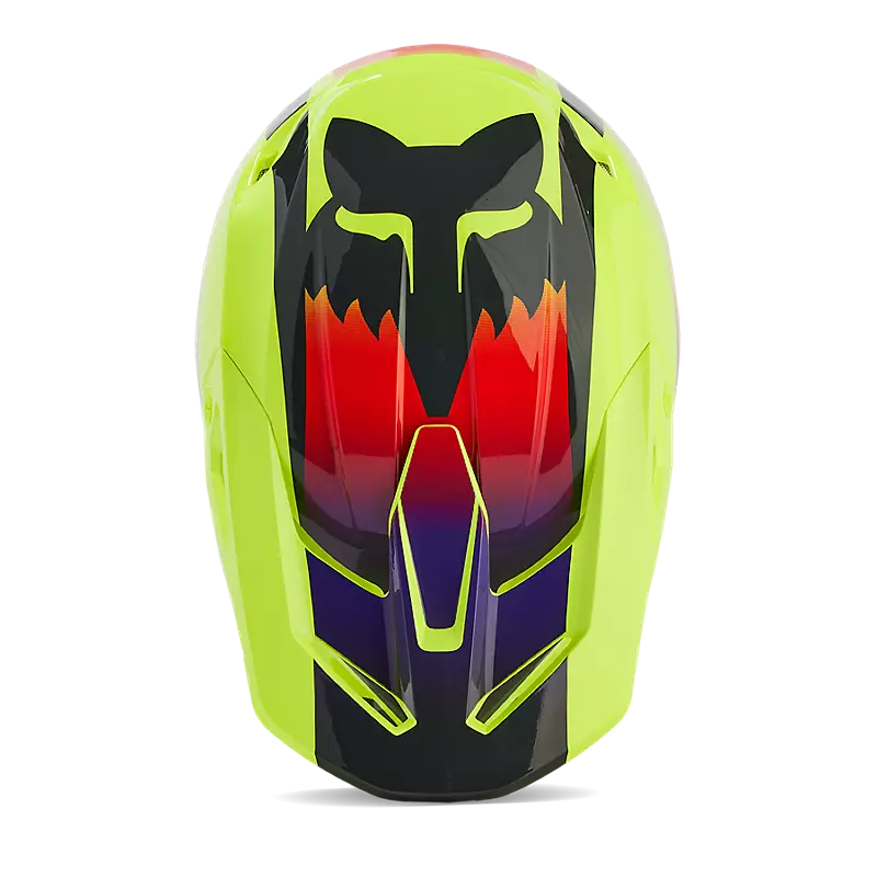 Fox V1 Flora Helmet Yellow