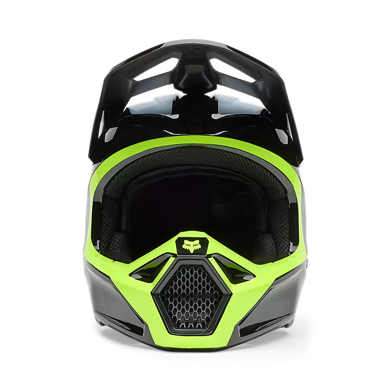 Fox V1 Flow Helmet Black/Yellow