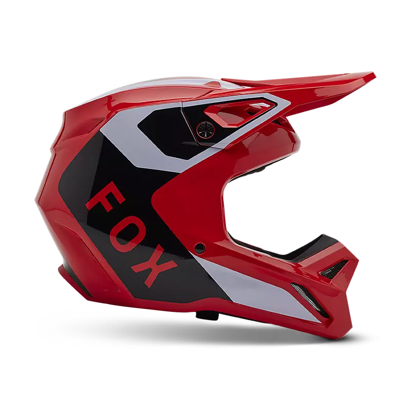 fox V1 Lean Helmet Fluorescent Red