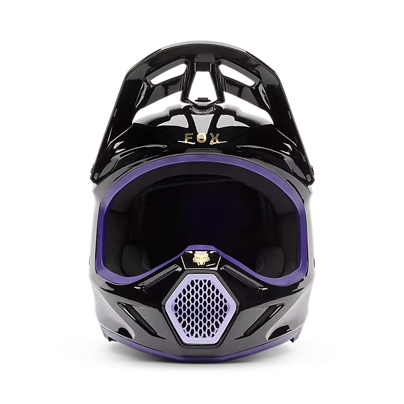Fox V3 Drip Helmet Black/Purple