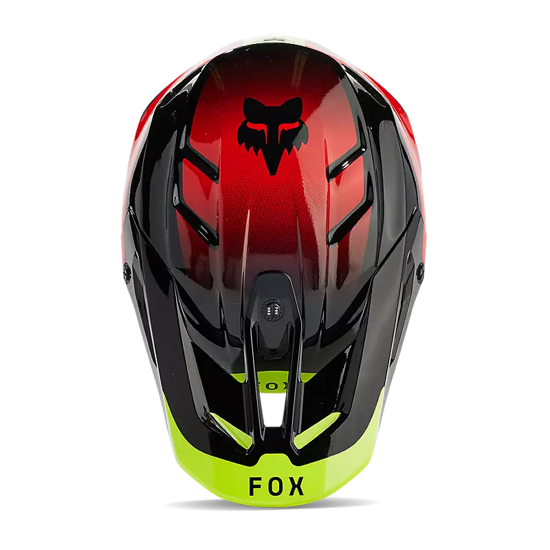 Fox V3 Revise Helmet Red/Yellow