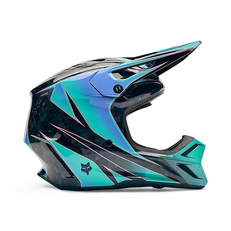 fox V3 RS Canvas Helmet Aqua Blue