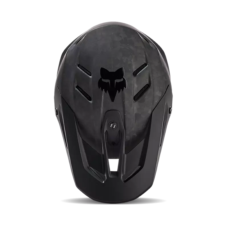 Fox V3 RS Carbon Solid Helmet Matte Black