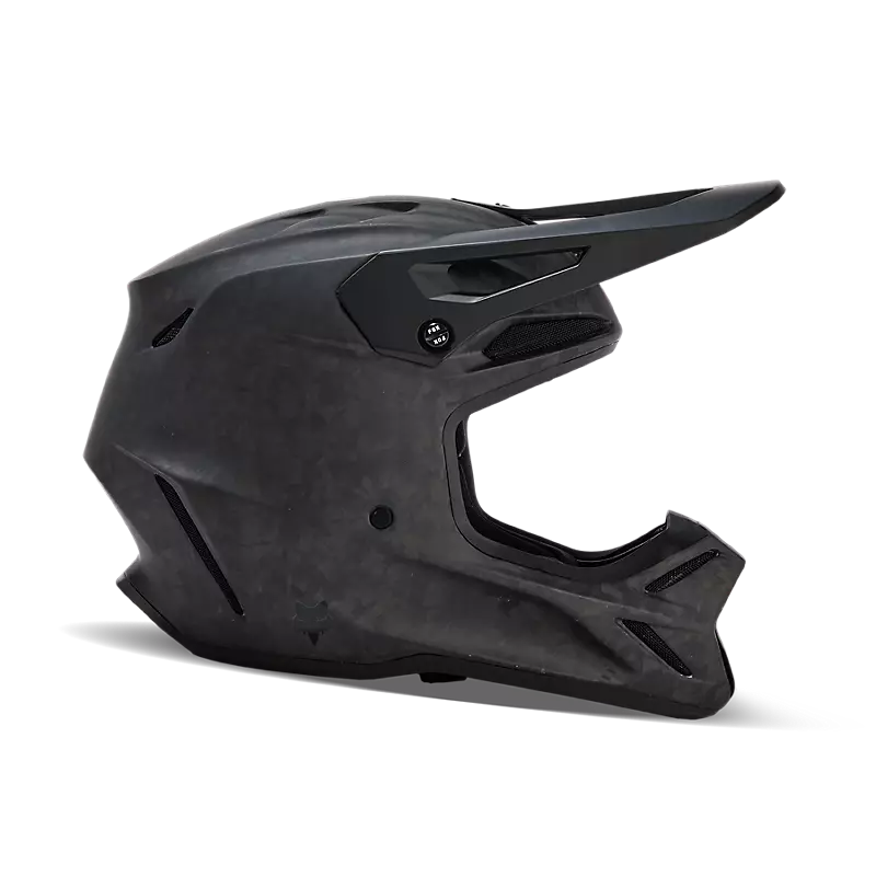 fox V3 RS Carbon Solid Helmet  Matte Black