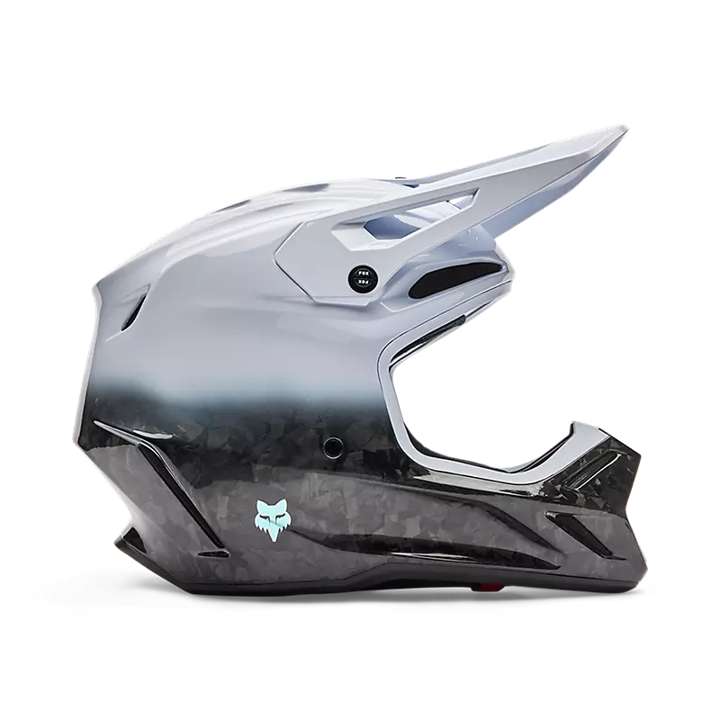 fox V3 RS Ghost Helmet White