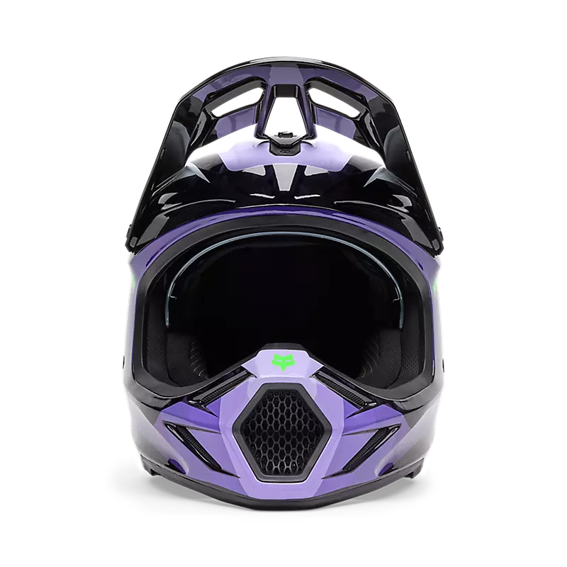 Fox V3 RS Grid Helmet Black/Purple
